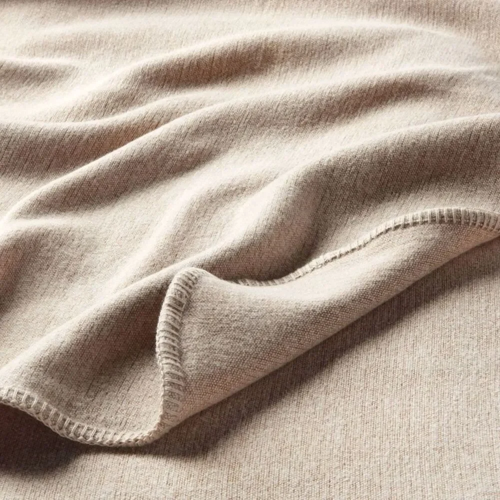 Twin/Twin XL Brushed Cotton Blanket Solid Khaki - Threshold
